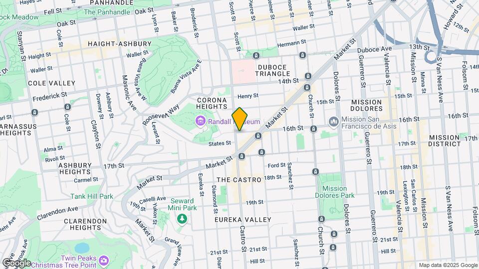 301-303 Castro St Mapa y Detalles de la Ubicación