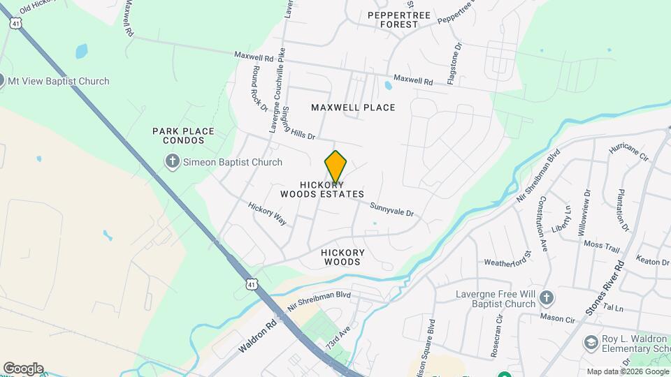 6201 Rocky Top Dr Map and Location Details