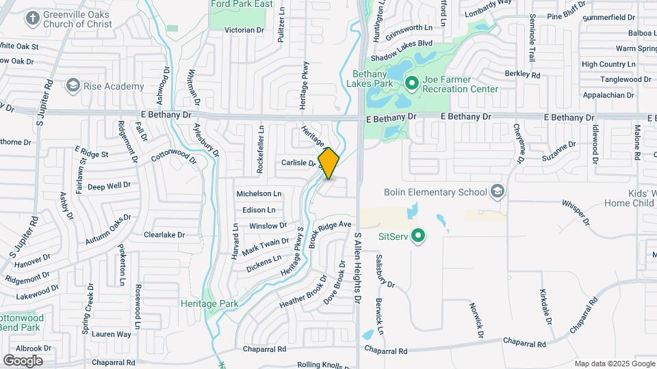 1006 Hidden Creek Dr Map and Location Details