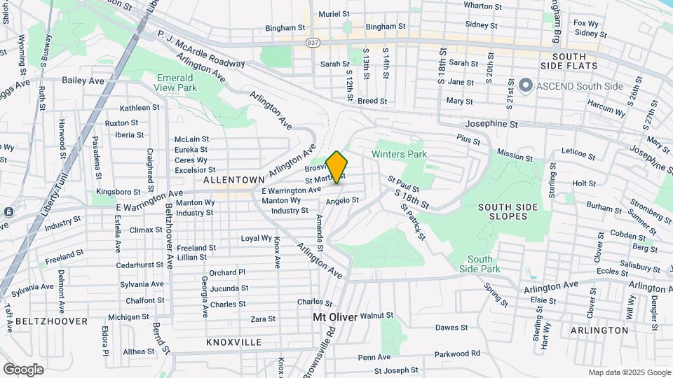 1028 E Warrington Ave Map and Location Details