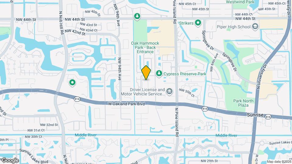 3707 NW 91st Ave Map and Location Details