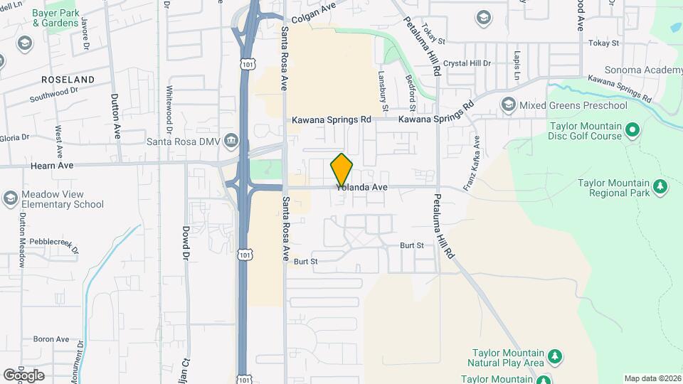 380 Yolanda Ave Map and Location Details