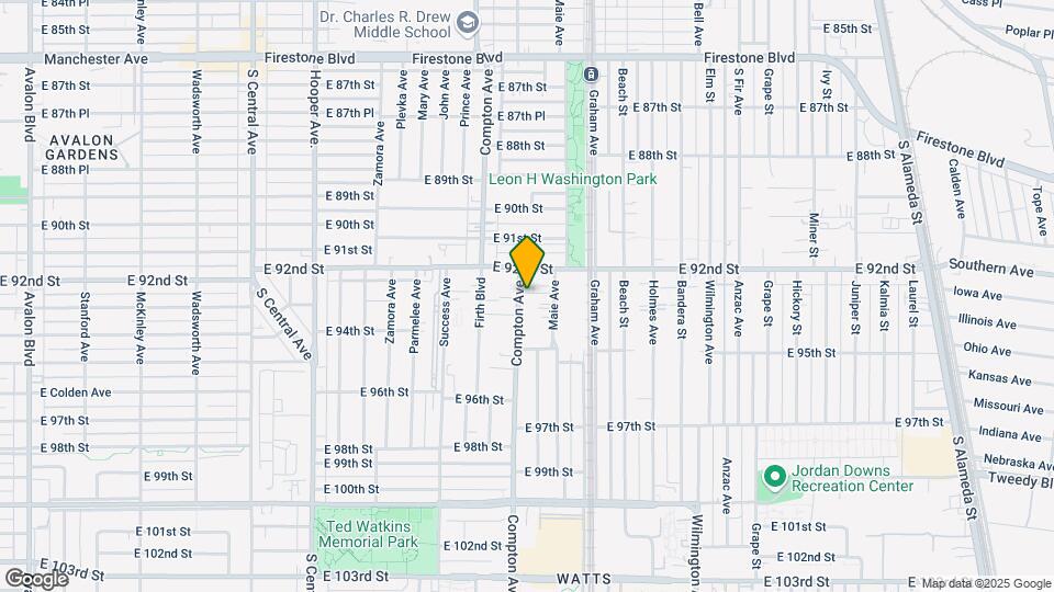 9226 Compton Ave Mapa y Detalles de la Ubicación