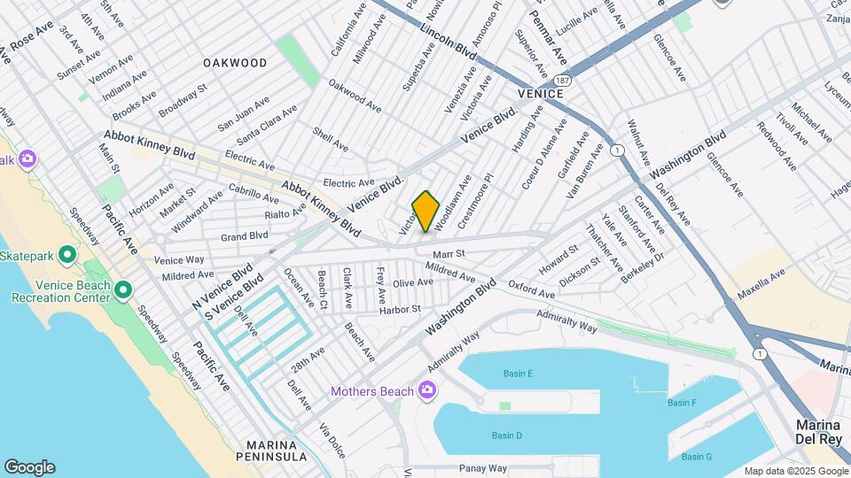 2332 Abbot Kinney Blvd Map and Location Details