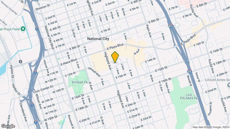 845 E 13th St, Unit 2 Map and Location Details