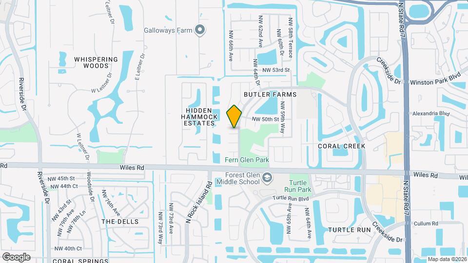 6625 NW 48th Manor Map and Location Details