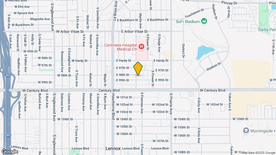 501 E 99 St Map and Location Details