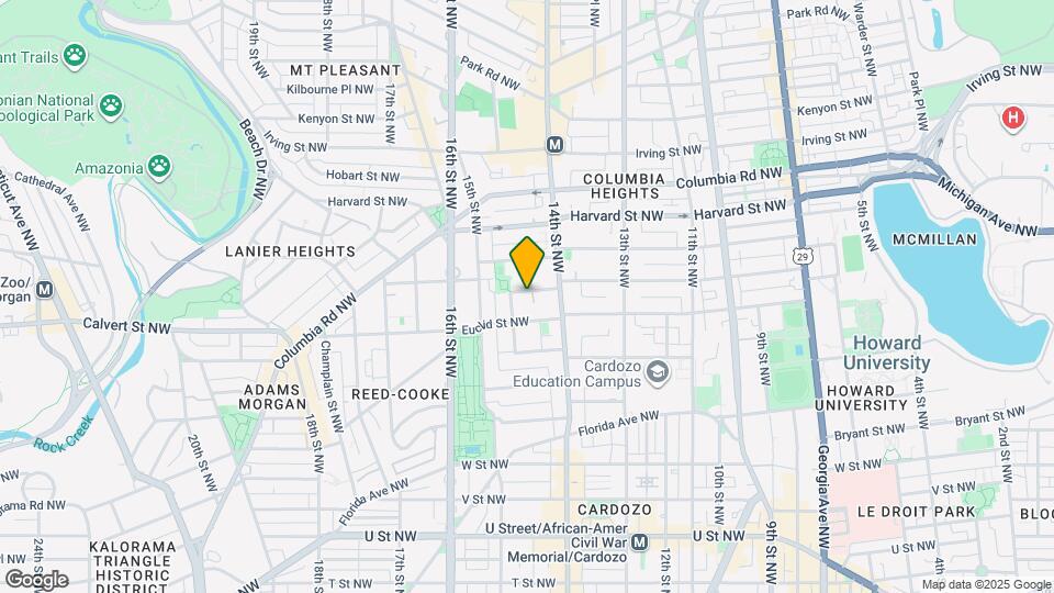 1440 Fairmont St NW Map and Location Details