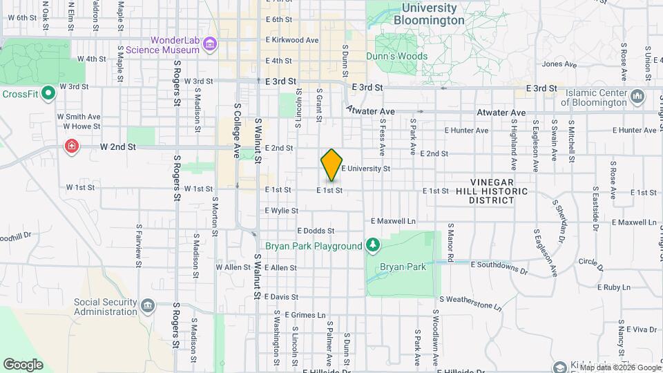 409 E 1st St Map and Location Details