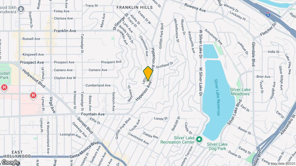 2115 Hyperion Ave Map and Location Details