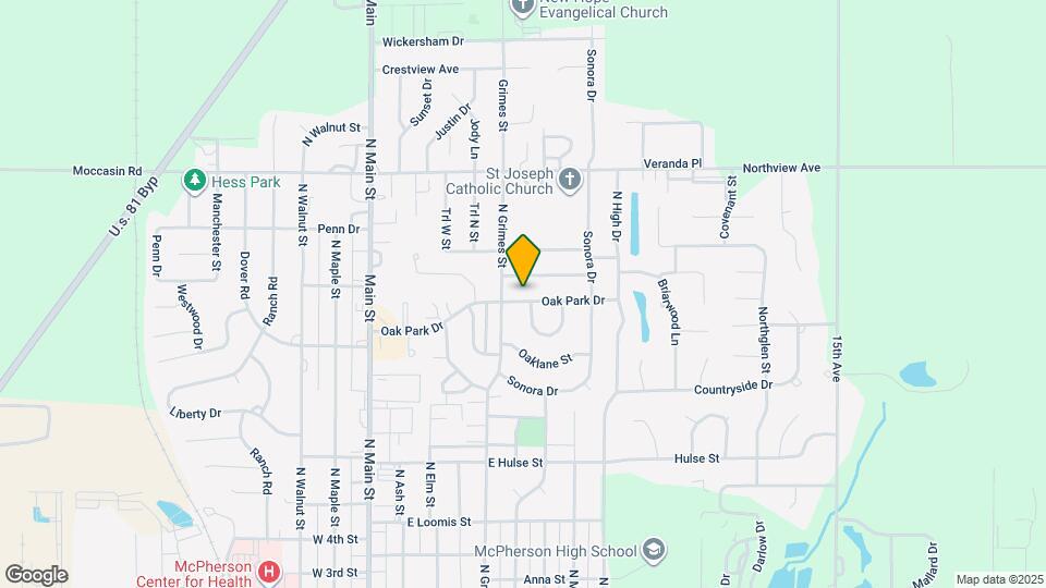 409 Oak Park Dr Map and Location Details