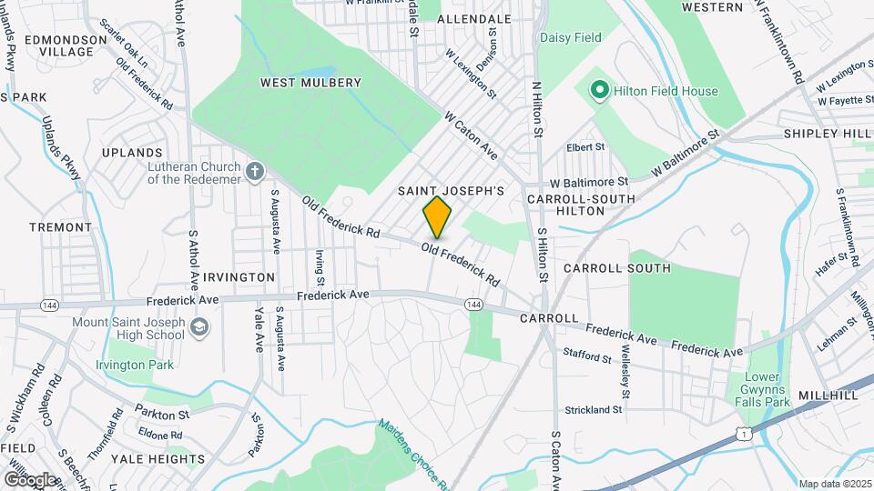 3628 Old Frederick Rd Map and Location Details