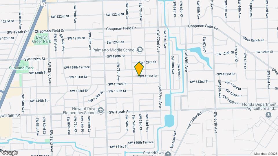 7340 SW 131st St Mapa y Detalles de la Ubicación
