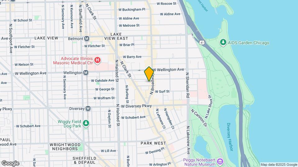 610 W Surf St, Unit 3 Map and Location Details