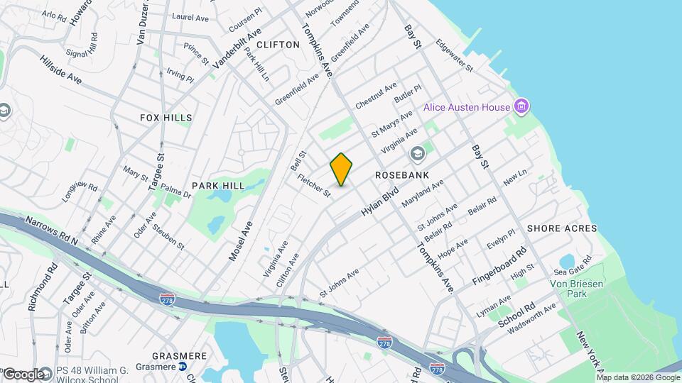 335 Clifton Ave Mapa y Detalles de la Ubicación