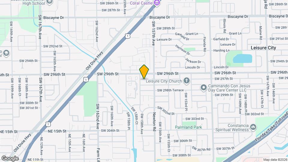 15750 SW 297th St Map and Location Details