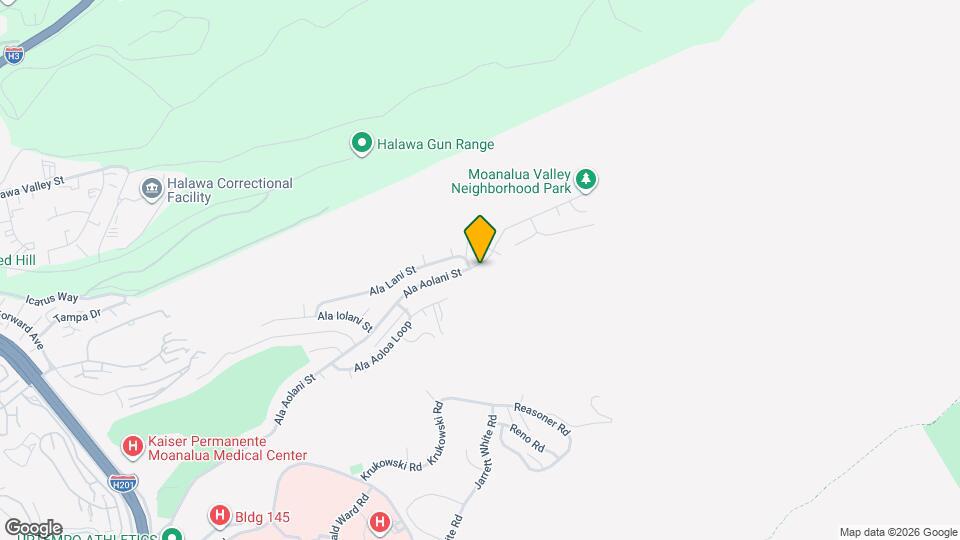 1707 Ala Aolani St Map and Location Details