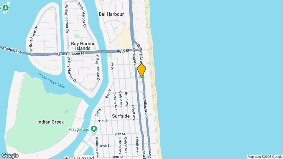 9380 Collins Ave Mapa y Detalles de la Ubicación