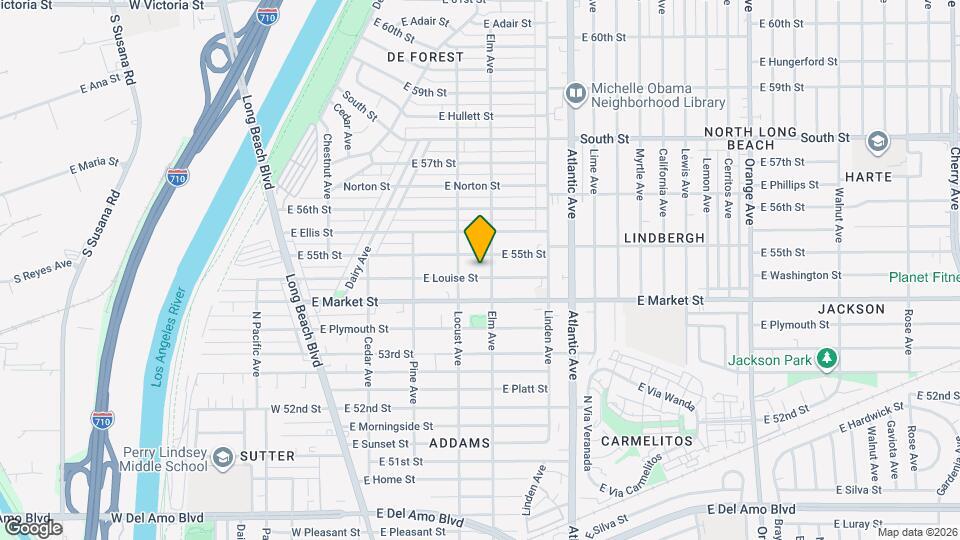 345 E Louise St Map and Location Details