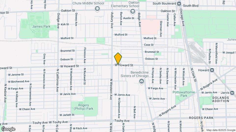 2337 W Howard St, Unit 2E Map and Location Details