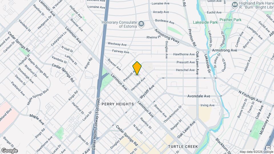 4419 Holland Ave Map and Location Details