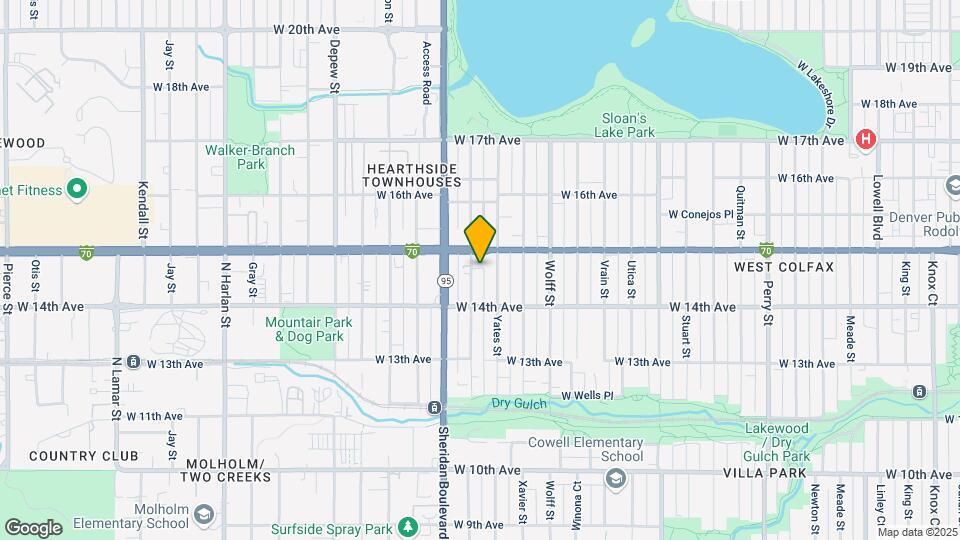 1466 Zenobia St Map and Location Details