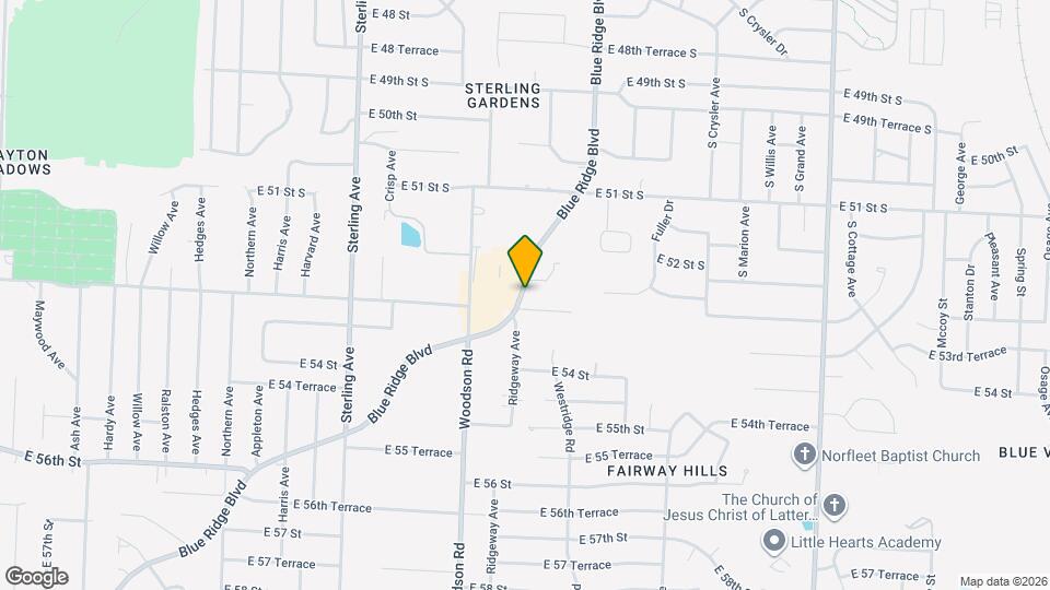 5315 Blue Ridge Blvd Map and Location Details