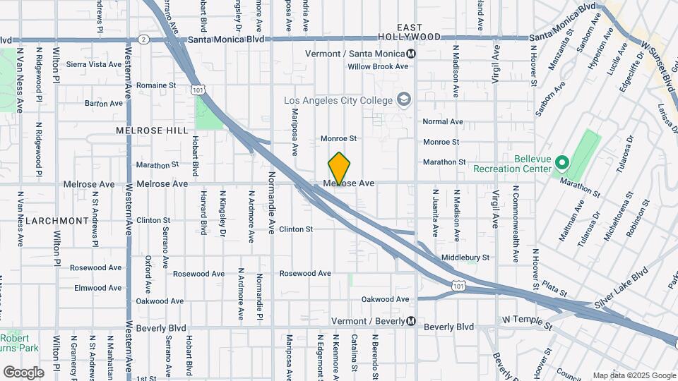 664 N Kenmore Ave Map and Location Details