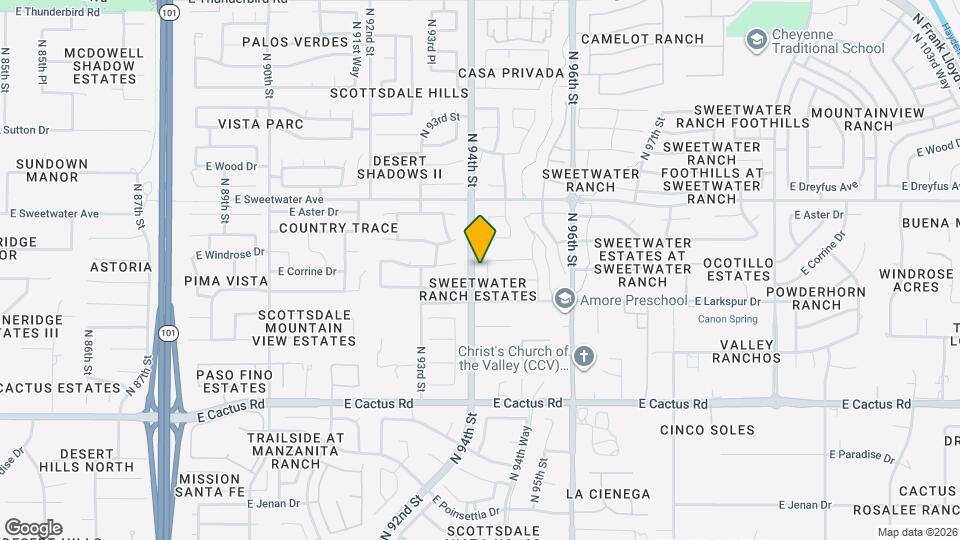 12740 N 94th Pl Map and Location Details