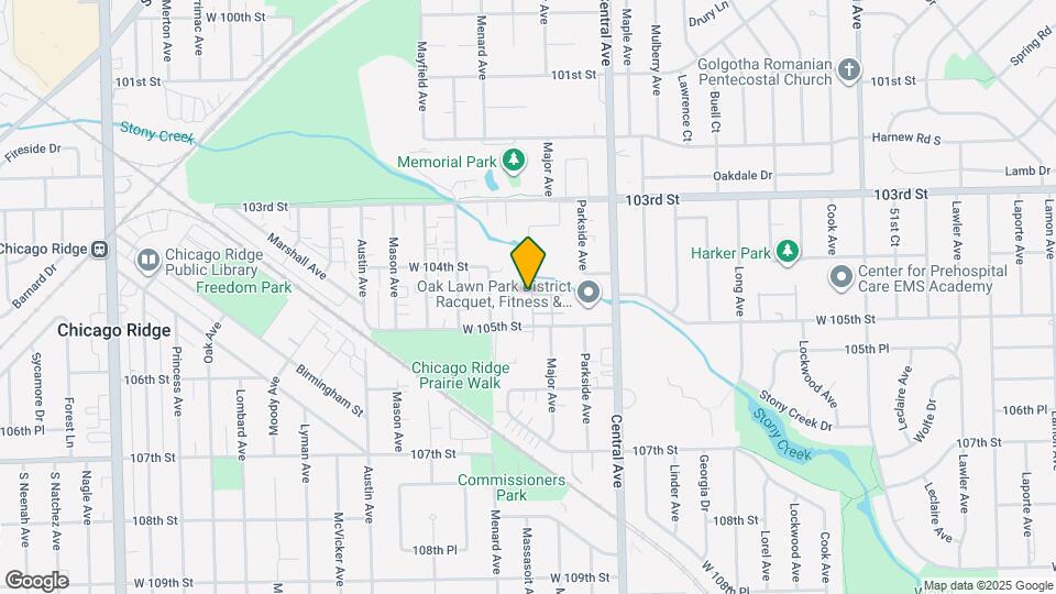 10416 Major Ave Map and Location Details