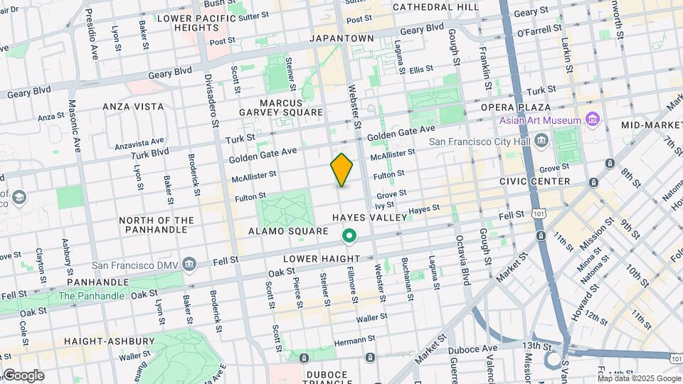 830 Fillmore St Map and Location Details