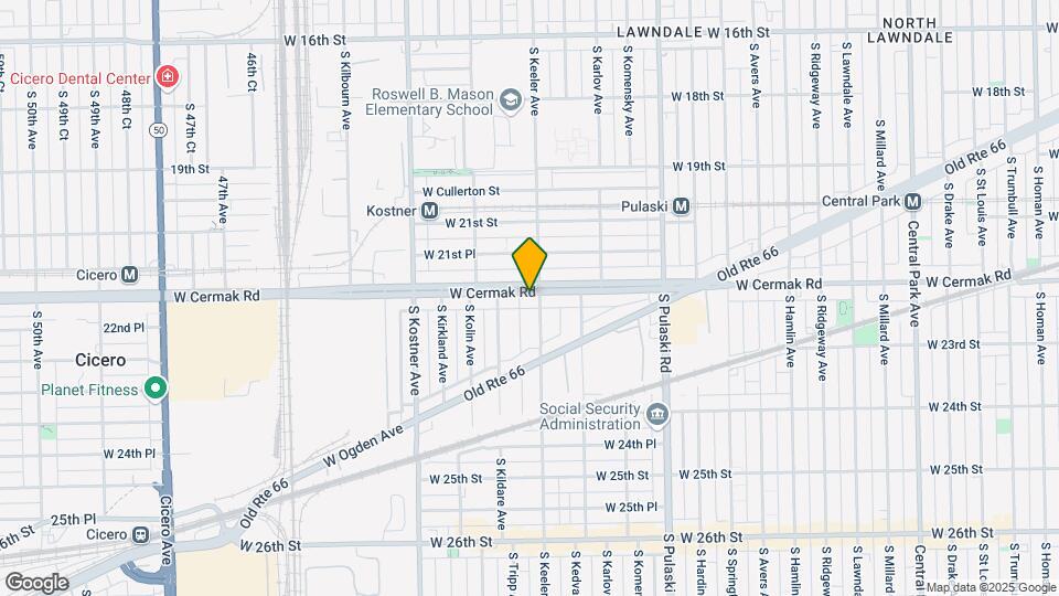 4209 W Cermak Rd Map and Location Details