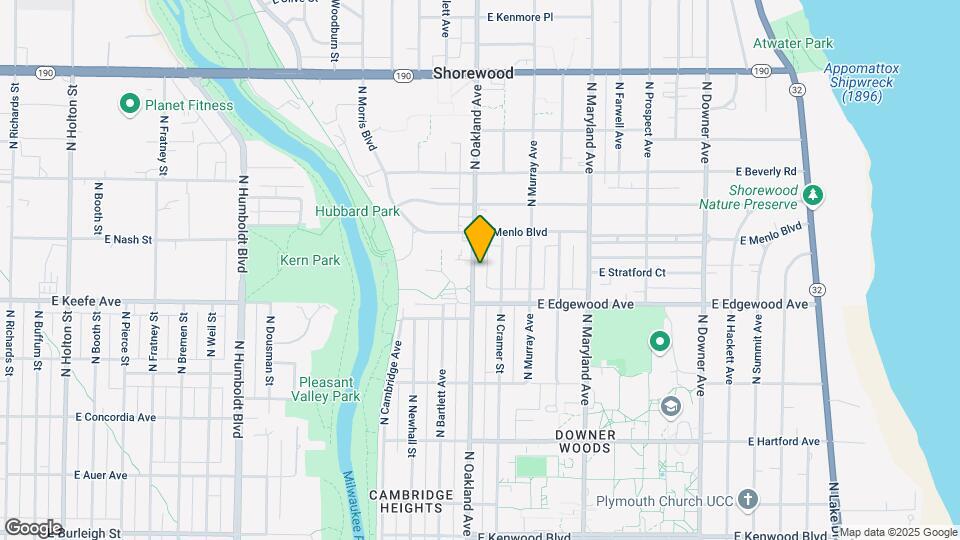 3546 N Oakland Ave Map and Location Details