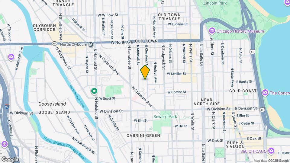 1334 N Cleveland Ave Mapa y Detalles de la Ubicación