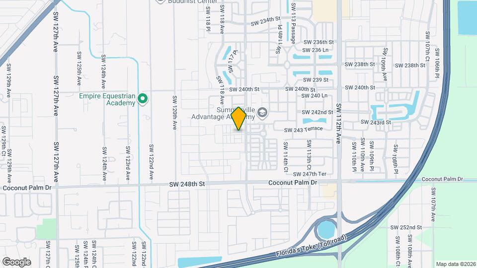 11909 SW 244th St Map and Location Details