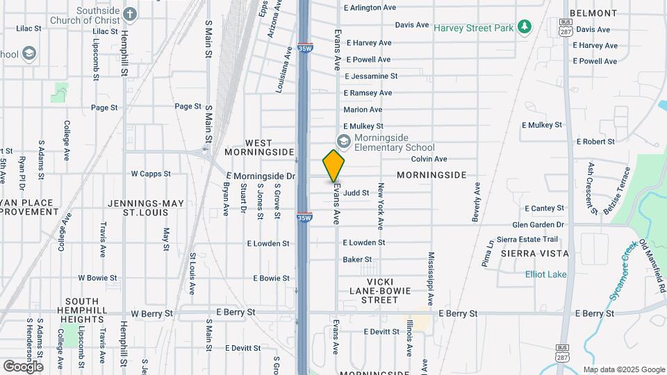2712 Evans Ave Map and Location Details