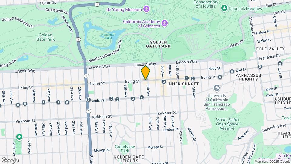 1023 Irving St Mapa y Detalles de la Ubicación