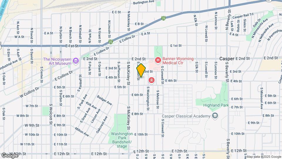 347 S Jackson St Map and Location Details