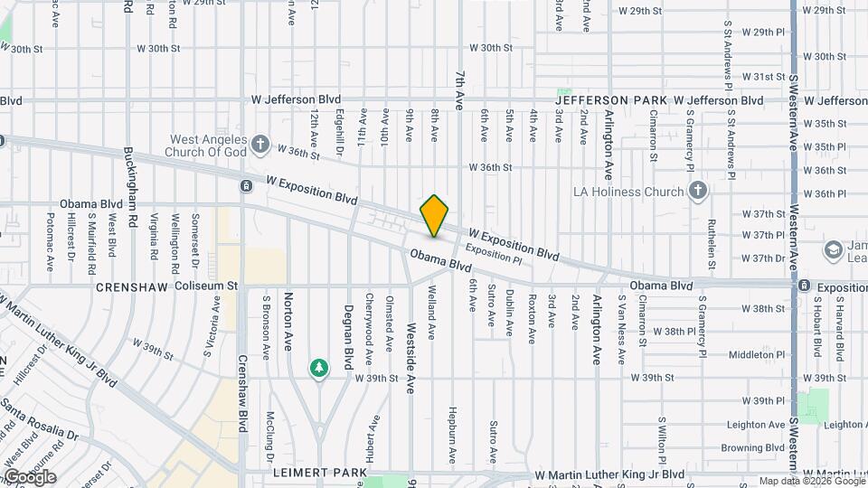 2728 Exposition Pl, Unit 2 Map and Location Details