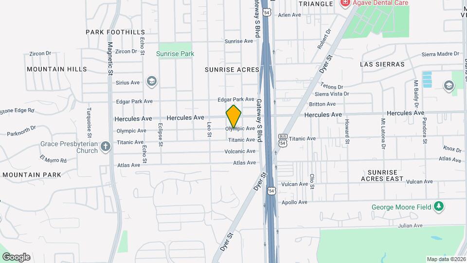 4120 Olympic Ave Map and Location Details