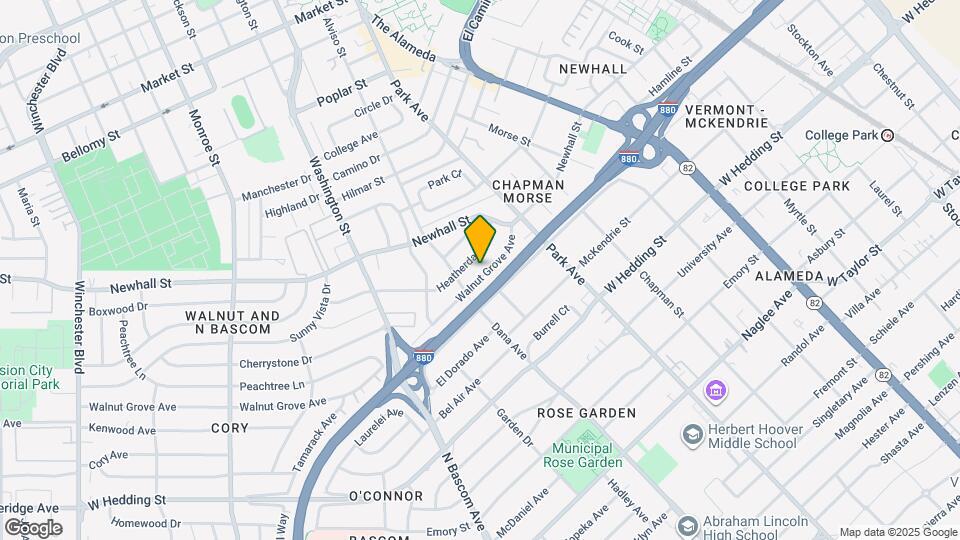 1545 Walnut Grove Ave Map and Location Details