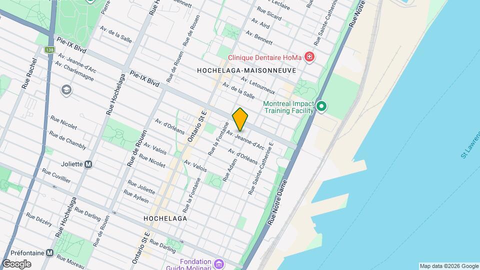 1621-1631 Jeanne-D'arc Av Map and Location Details