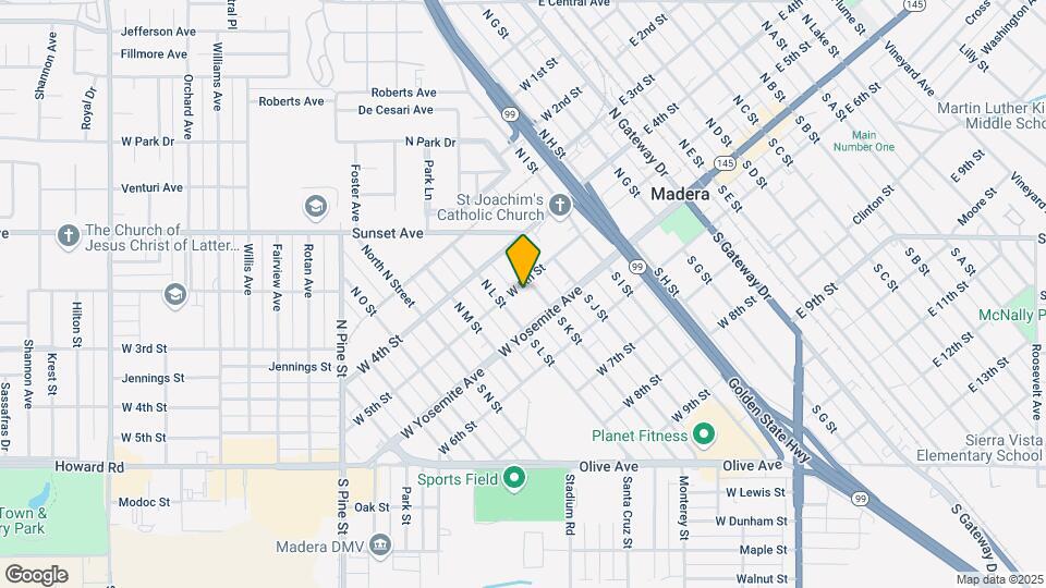 600 W 5th St Map and Location Details