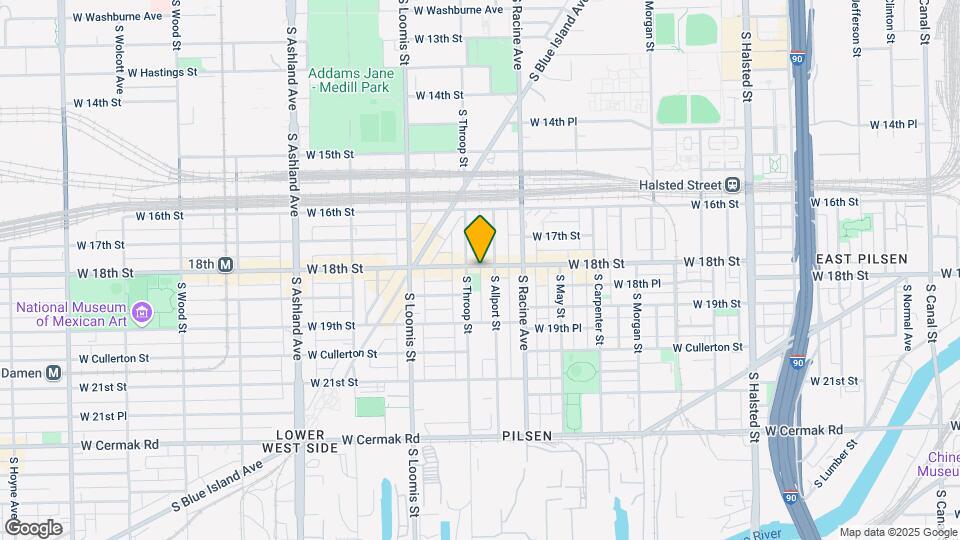 1245-1259 W 18th St Mapa y Detalles de la Ubicación