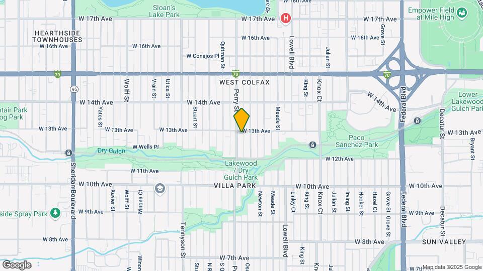1282 Perry St Map and Location Details