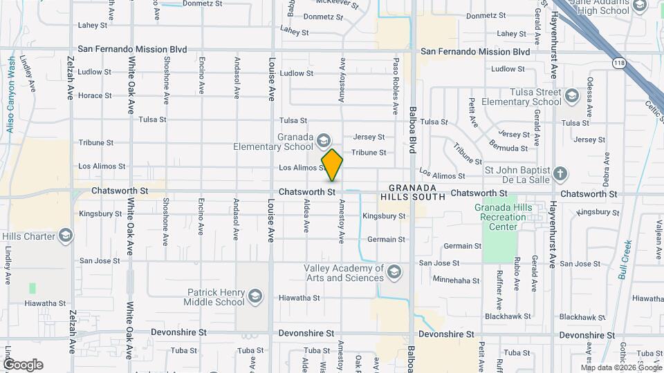 17155 Chatsworth St, Unit 7 Map and Location Details