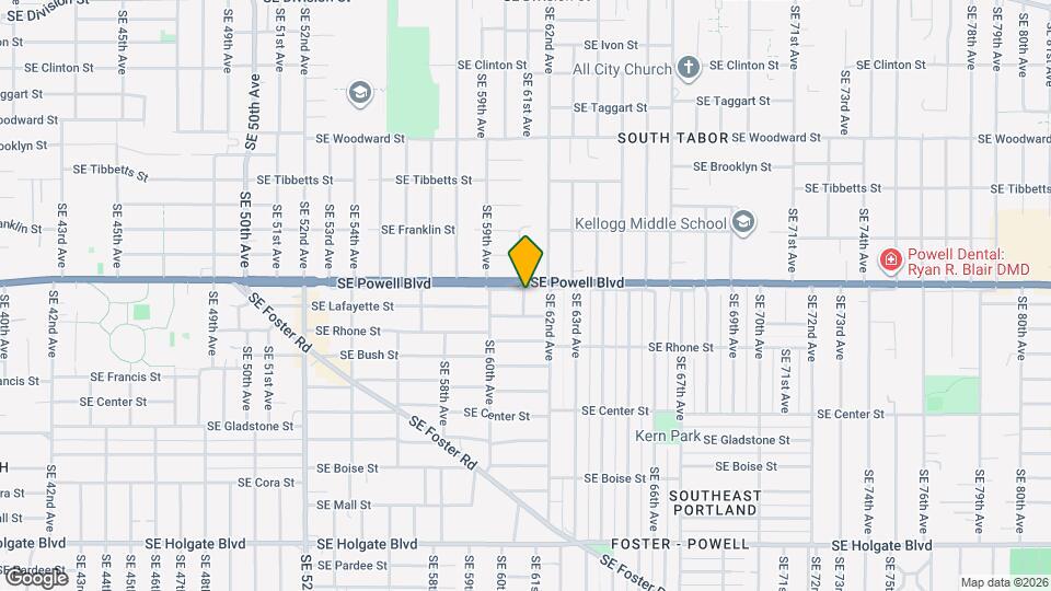 3512 SE 61st Ave Map and Location Details