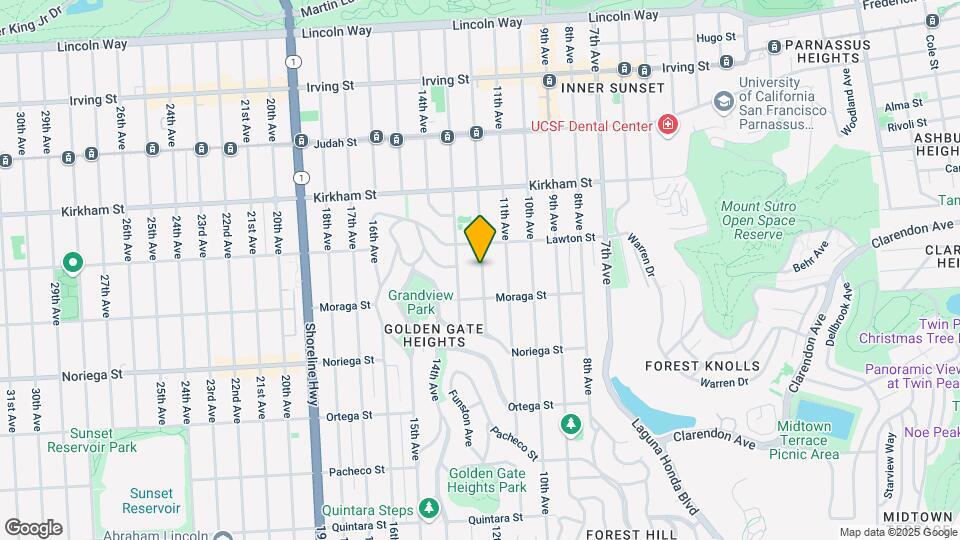 1649 12th Ave Mapa y Detalles de la Ubicación