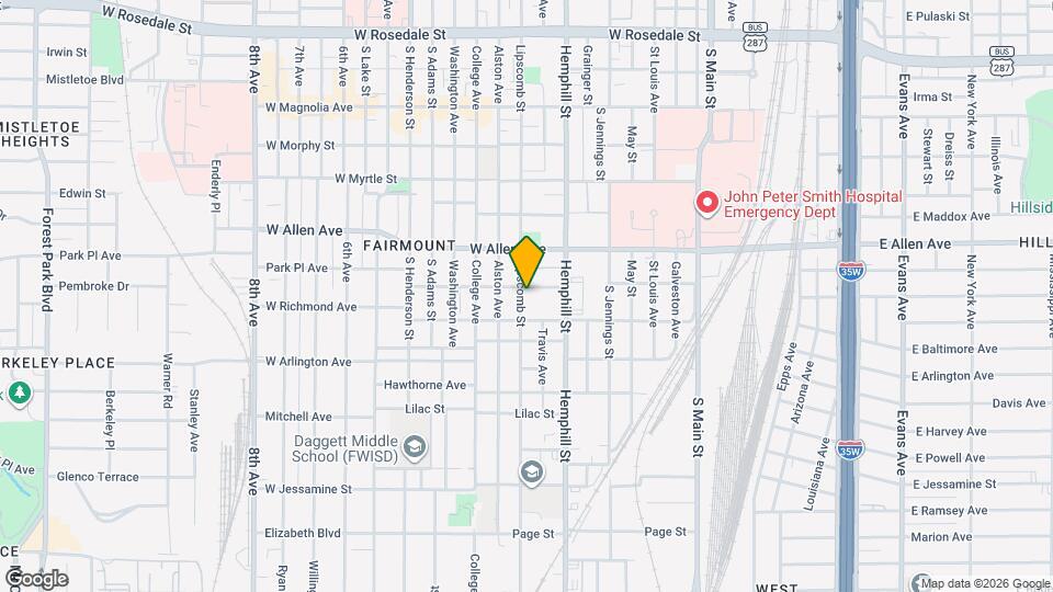 1805 Lipscomb St Map and Location Details