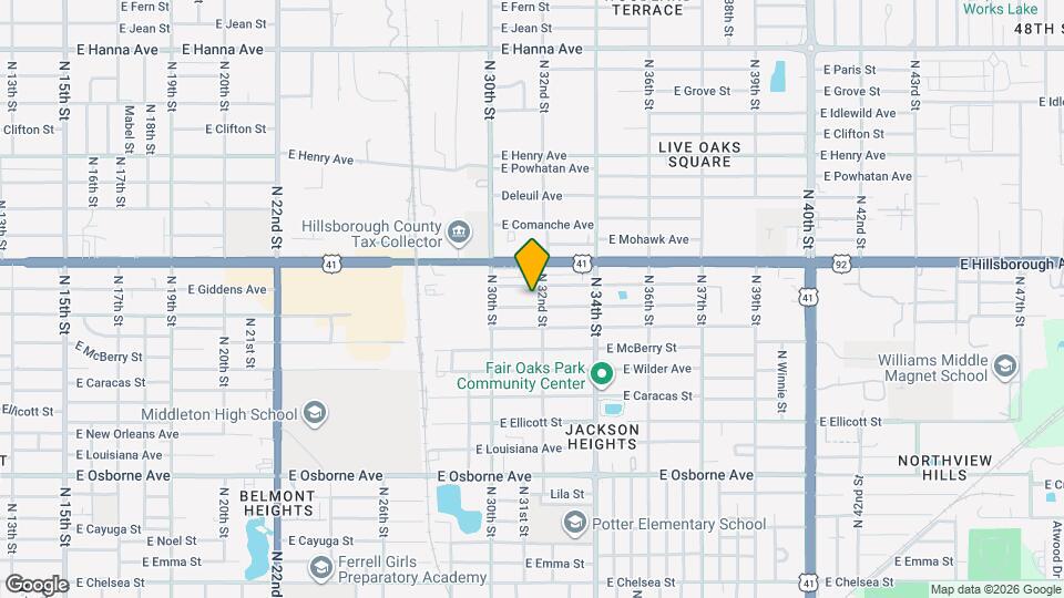 3106 E Frierson Ave Map and Location Details